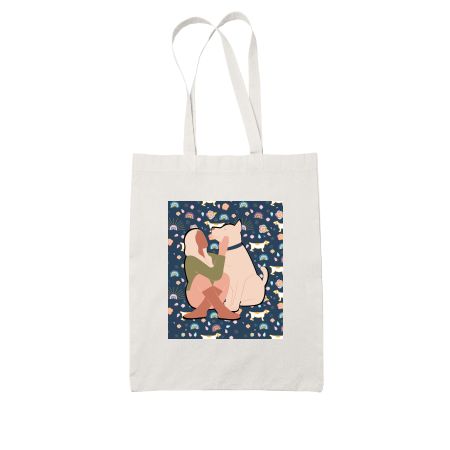 Dogs paws love White Tote Bag