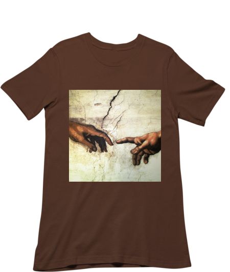 Michelangelo hand painting art Regular T-Shirt