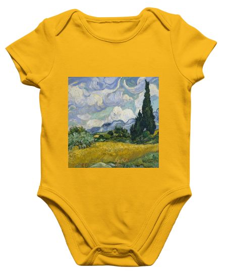 Vincent van gogh wheatfield  Onesie