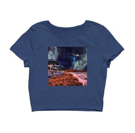 Surreal beach Crop Top