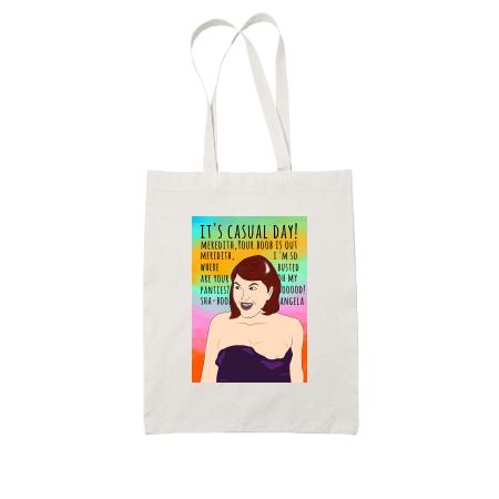 Meredith-The office casual day White Tote Bag