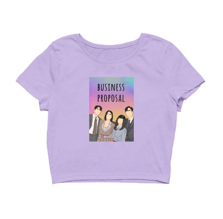 Business proposal cast fanart Crop Top