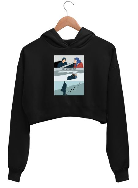 Eternal sunshine montauk Crop Hoodie