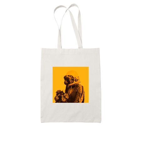 Astrogold White Tote Bag