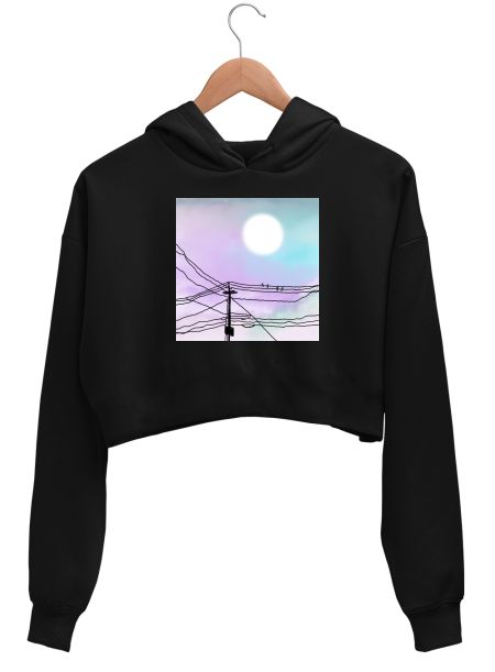 Evening Sky Crop Hoodie