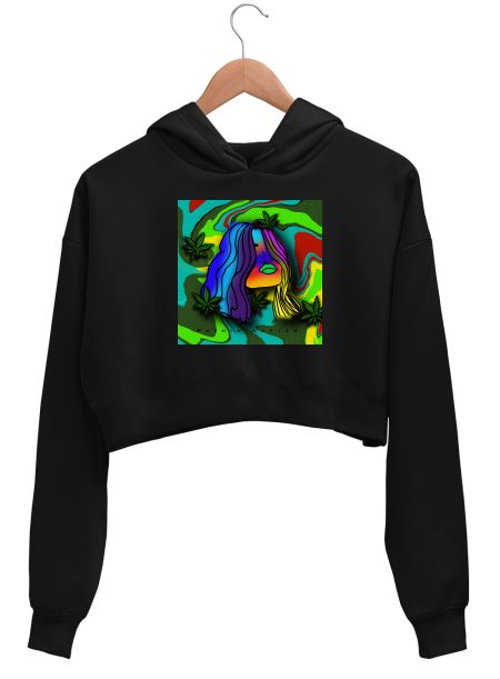 I dream colors  Crop Hoodie