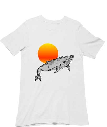 Sunrise whale Classic T-Shirt