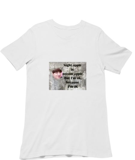 BTS JUNGKOOK - FUNNY - NIGHT APPLE LINE Classic T-Shirt