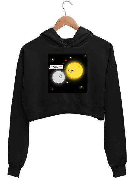 You light up my world Crop Hoodie