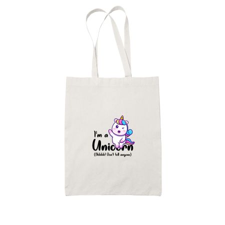 I'm a Unicorn! White Tote Bag