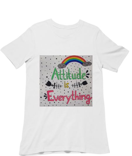Attitude is everything hand lettered Regular T-Shirt