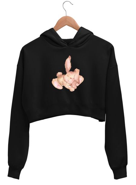 bunny  Crop Hoodie