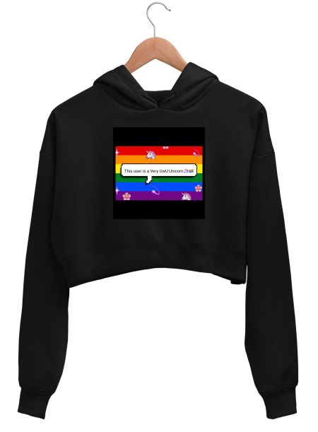 Pride/ this user series {1} Crop Hoodie