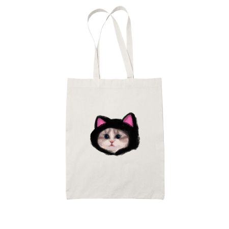 silly cat wearing silly hat 1 Tote Bag
