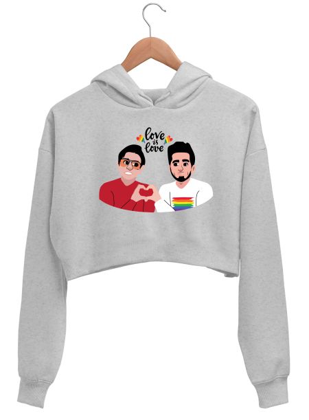 Love is Love Crop Hoodie