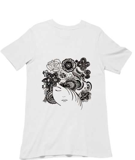 Madhubani Girl Regular T-Shirt