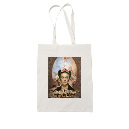 Frida Kahlo Quote x Renaissance Painting Tote Bag