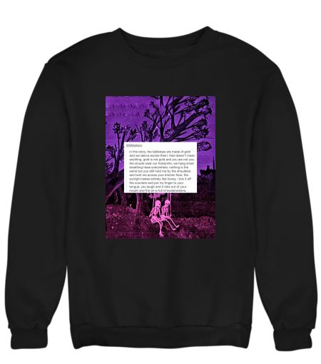 tumblr quote skeleton aesthetic Sweatshirt