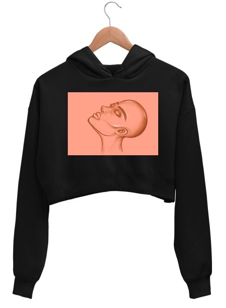 sexy squidward Crop Hoodie