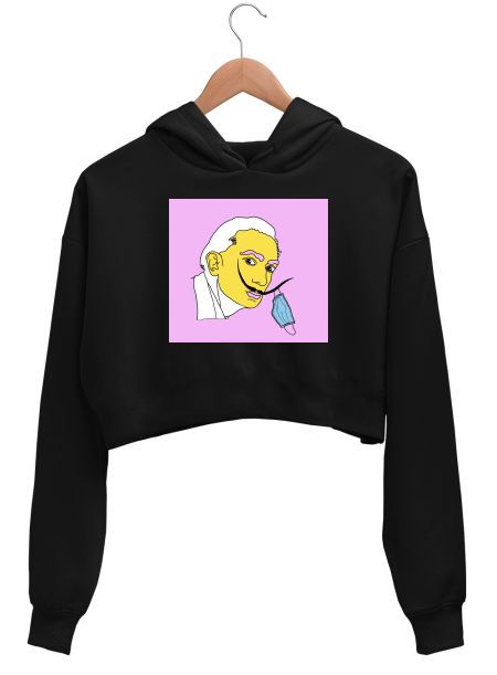 Dali-19 Crop Hoodie