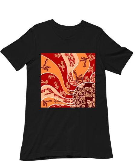 Sun Abstract Dot Art Regular T-Shirt