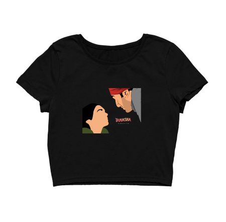 Tamasha illustration Crop Top