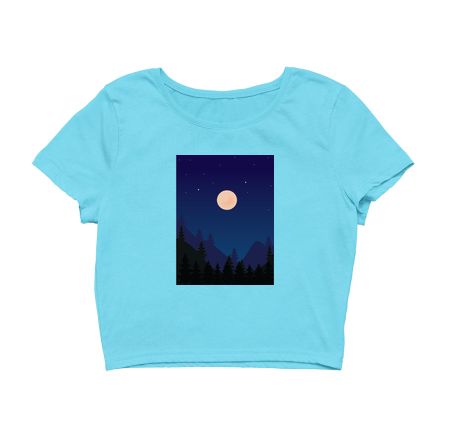 Night in the Forest Crop Top