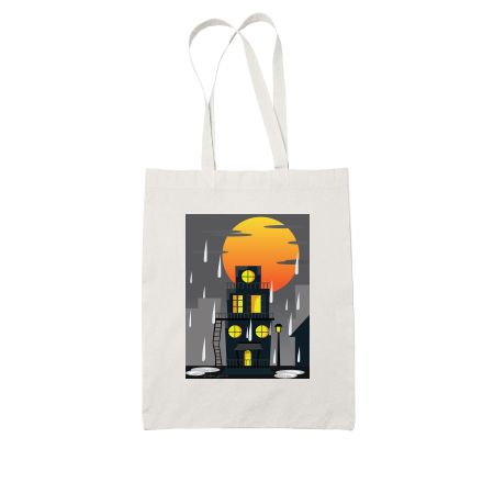 A haunted House White Tote Bag