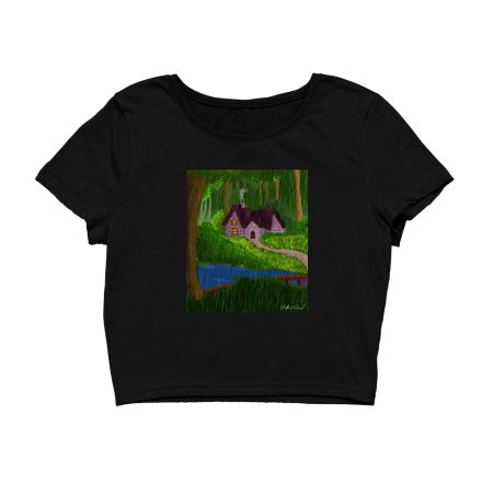 A house in the woods Crop Top