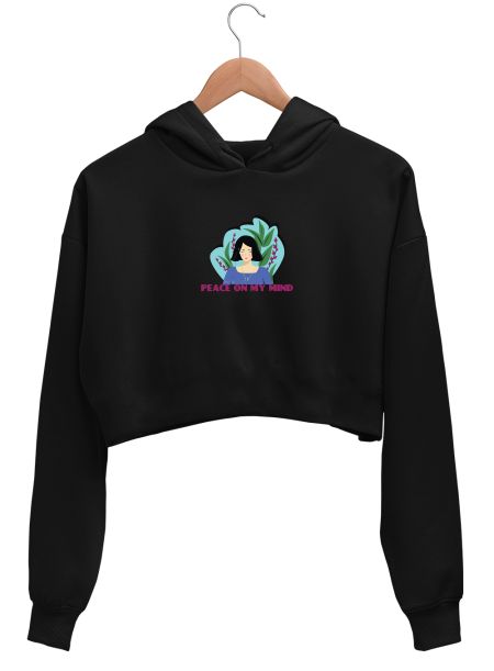 peace on my mind Crop Hoodie