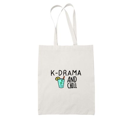 K-drama and Chill White Tote Bag