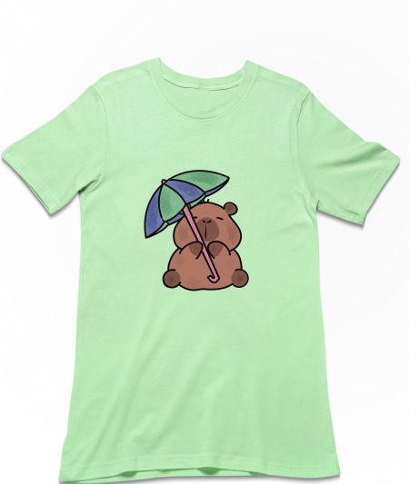 Rainy day Capybara  Classic T-Shirt