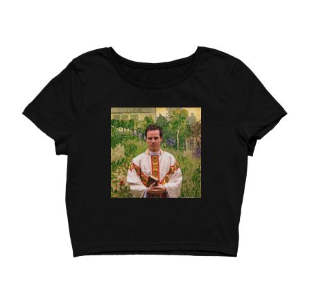 Hot Priest in Daubigny's Garden by Van Gogh  Crop Top