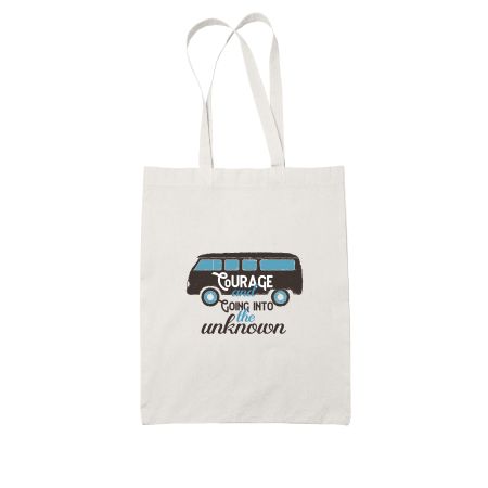 Travel With Courage Tote Bag
