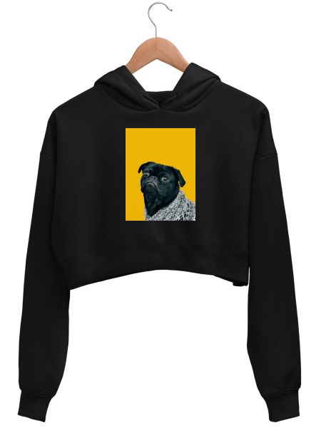 Pug Crop Hoodie