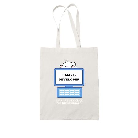 I'm developer White Tote Bag