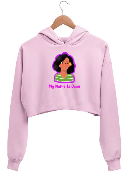 My Name Is Jaan Crop Hoodie