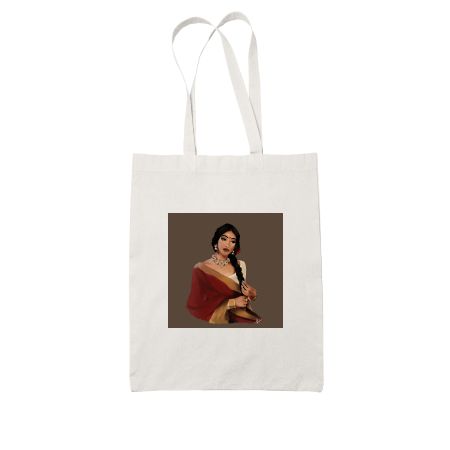 Indian Lady White Tote Bag