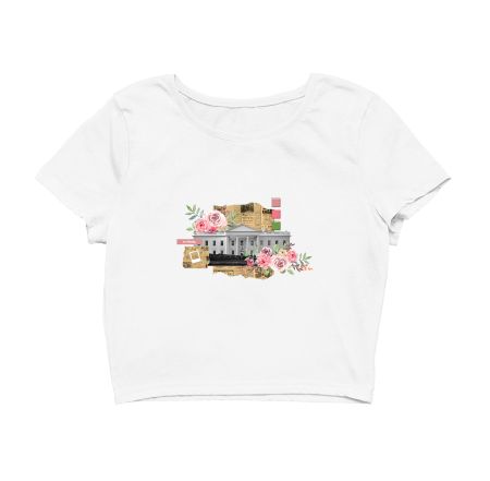 Vintage - The White House — Washington, D.C.  Crop Top