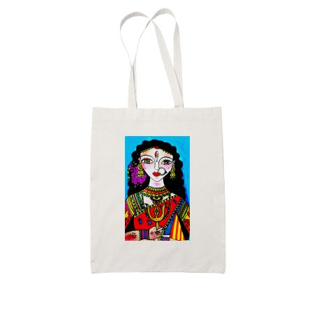 Durga  White Tote Bag