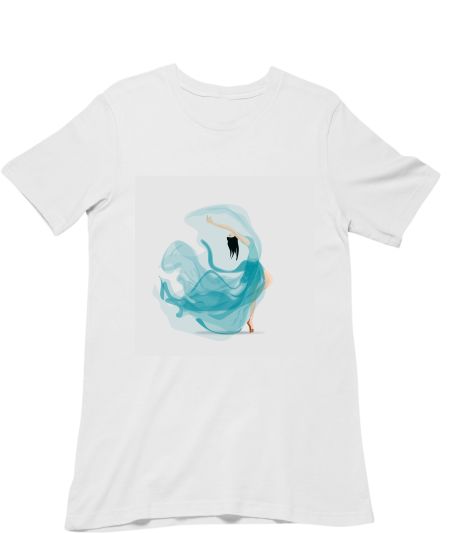 Girl dancing in a flowy dress Regular T-Shirt