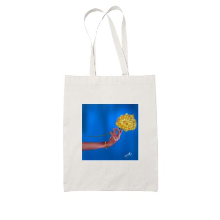 Golden flower White Tote Bag