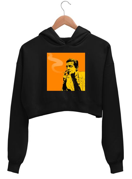 Satyajit Ray Crop Hoodie