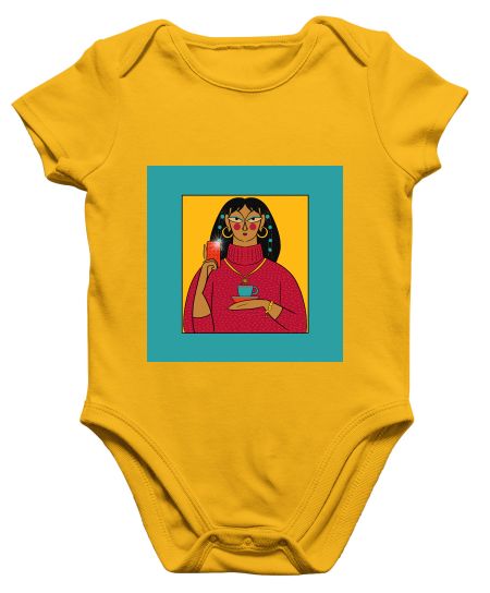 Modern Jamini Roy painting Onesie