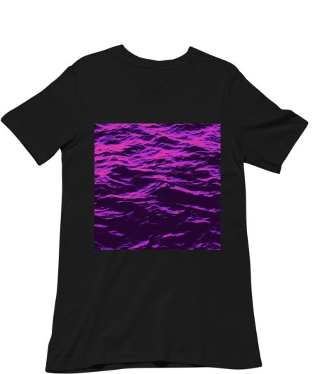 Abstract purple pink wave texture.  Regular T-Shirt