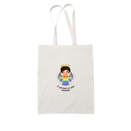 GAY-NGEL White Tote Bag