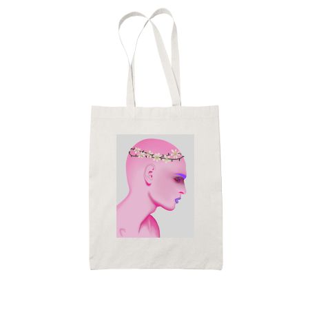 Floral head White Tote Bag