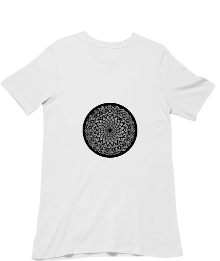 The Black Wheel Mandala  Classic T-Shirt