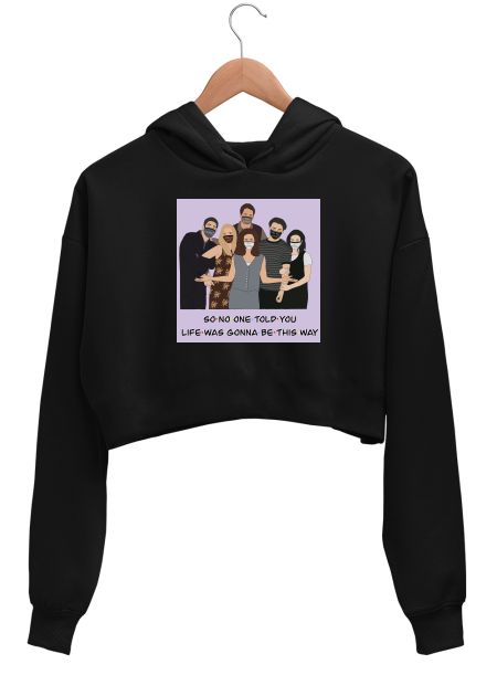 Friends  Crop Hoodie