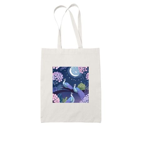 Midnight Peacock Dance  Tote Bag